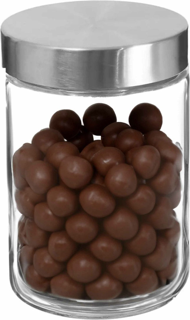 Secret de Gourmet voorraadpot glas 1,2 liter – met RVS-schroefdeksel