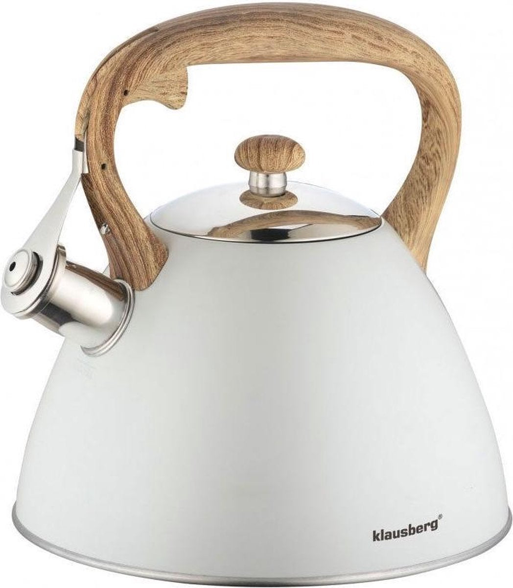 Klausberg KB-7264 fluitketel - 3L - rvs - alle warmtebronnen