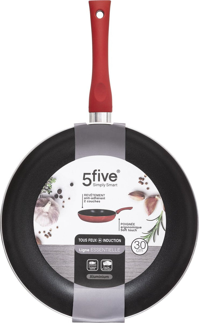 Secret de Gourmet - Bratpfanne - Für alle Herdarten geeignet - rot / schwarz - Ø 31 cm
