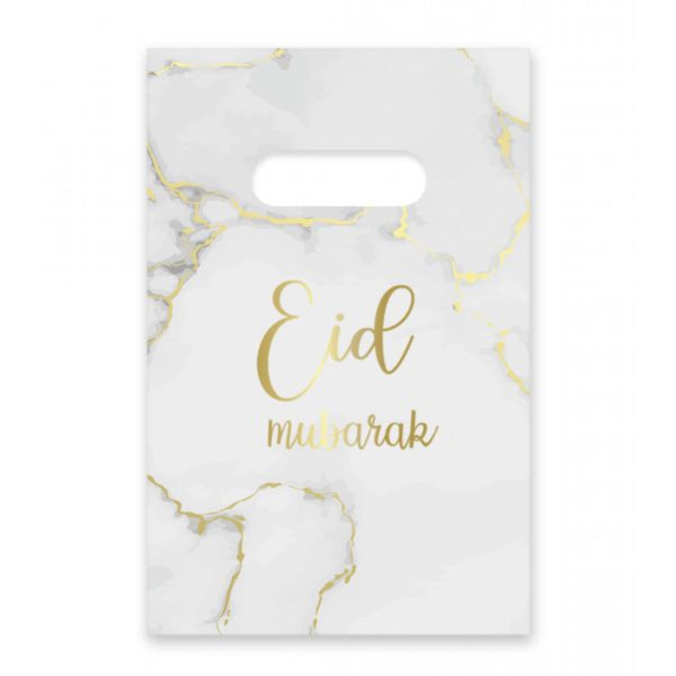 Eid mubarak snoepzakjes marmer goud