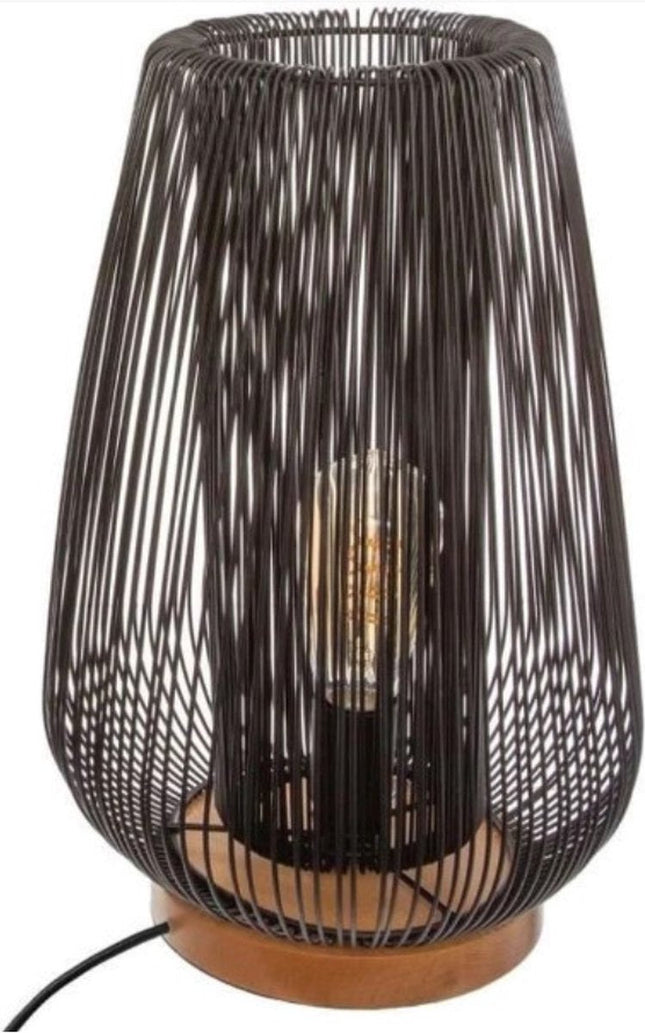 Tafellamp Noda - Zwart Metaaldraad - 40,5 cm