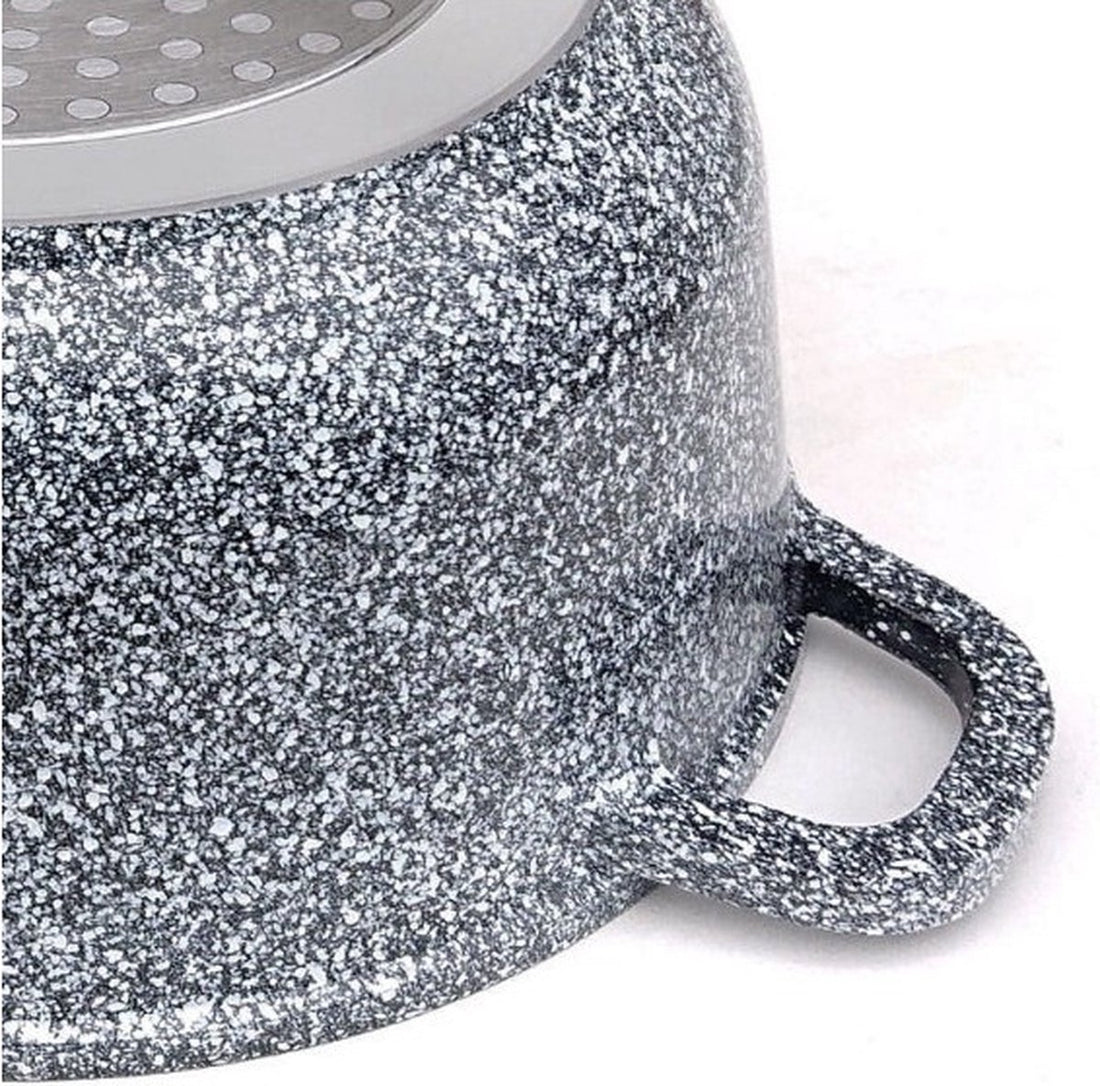 Klausberg kookpan met deksel – marmercoating, grijs, Ø 16 tot 28 cm – foto 20