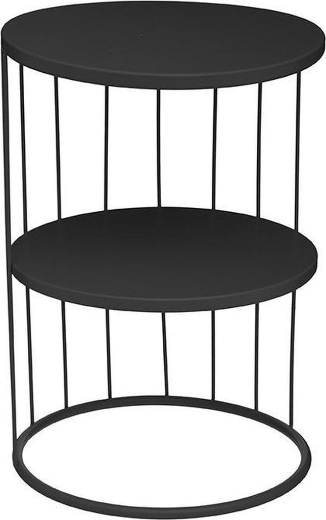Eazy Living Bijzettafel Destin Ø 36 cm Zwart