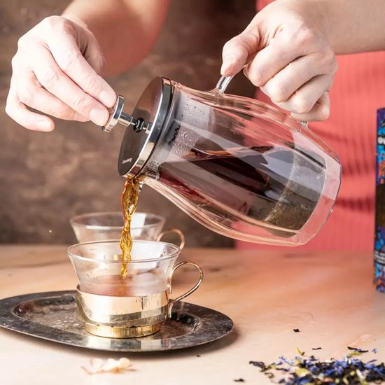 Klausberg KB7682 piston koffie- en theezetter – dubbelwandig glas, 0,35 liter – foto 4