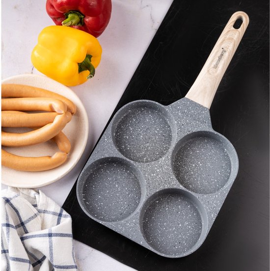 Klausberg 7822 - Pan voor Eieren - burgers - pannenkoeken - Grijs - Anti-aanbakpan