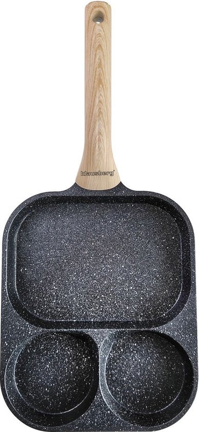 Klausberg 7827 - Pan for Eggs - burgers - pancakes - Black - Non-stick pan