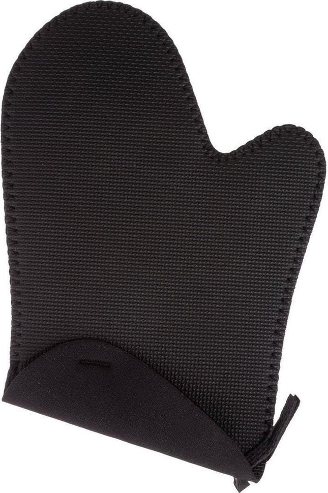 Secret de Gourmet Neoprene oven mitt - oven glove - black - 17 x 27 cm - Potholder - Kitchen glove