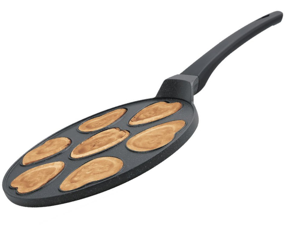 Hakal pancake pan met 7 hartjes – pannenkoekenpan Ø 26 cm, ook inductie