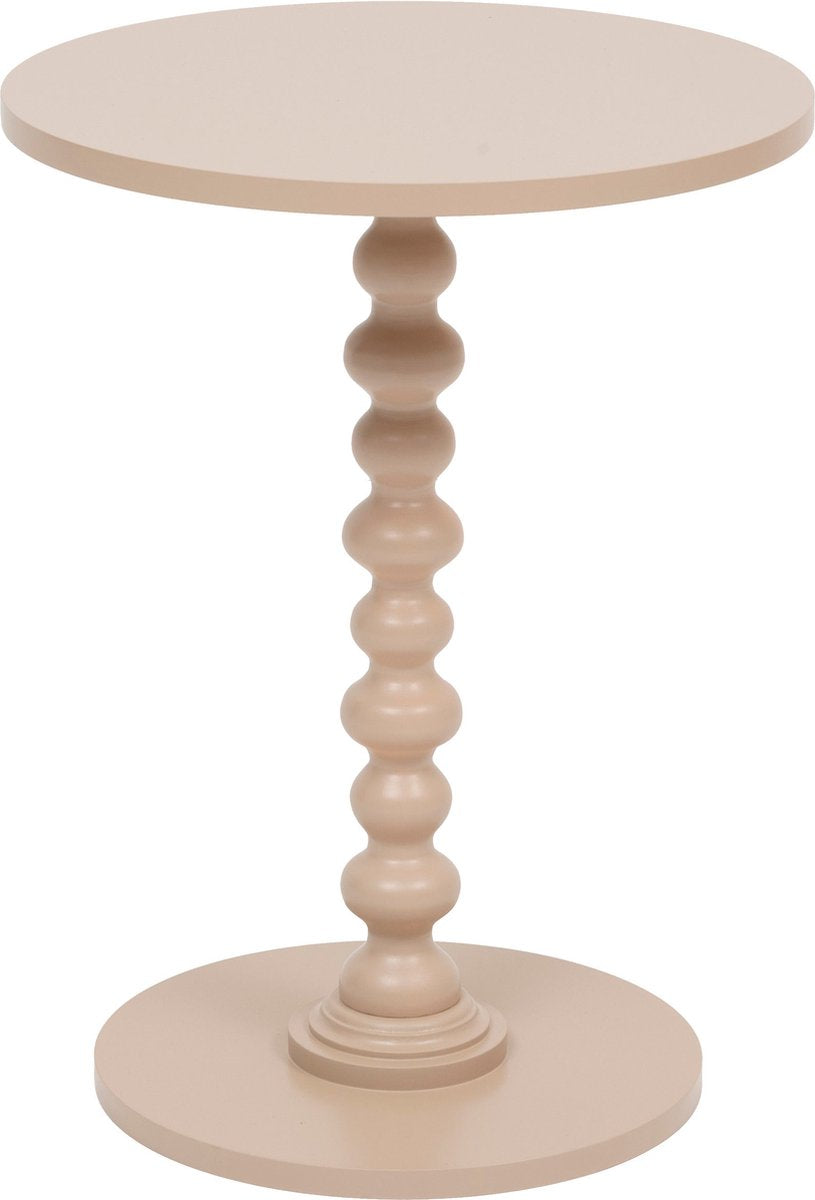 Atmosphera Alix bijzettafel rond – hazelnoot, matte afwerking, Ø 38 x 50 cm