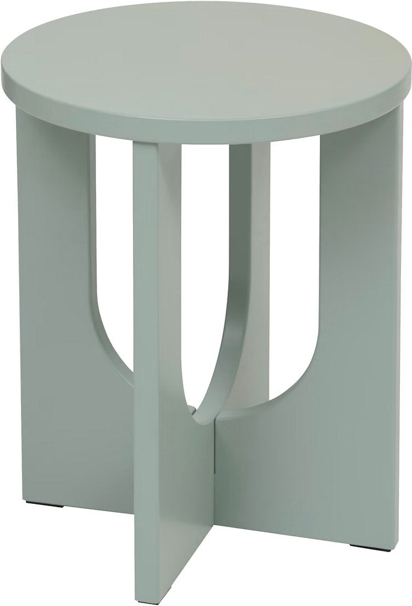 Atmosphera bijzettafel Bloom in patinagroen – rond, Ø 40 x 51 cm
