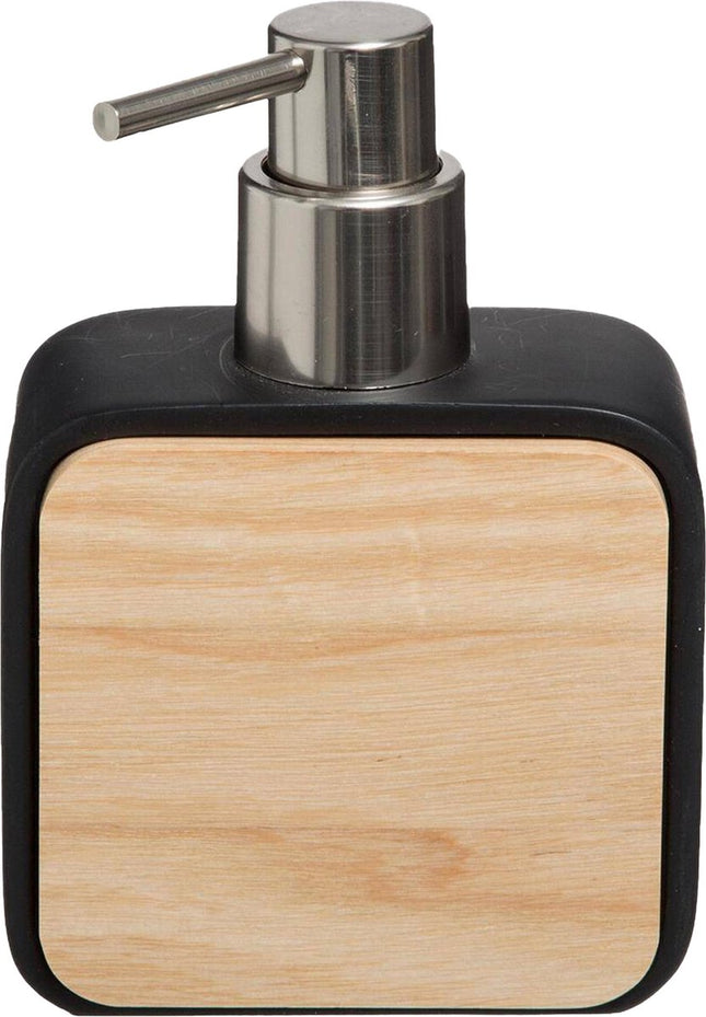 5Five Distributeur de savon - Pompe à savon - Noir - Polystone