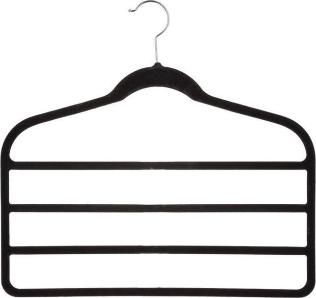 5Five broekhangers van vilt, set van 2 – zwart, 44,8 cm breed