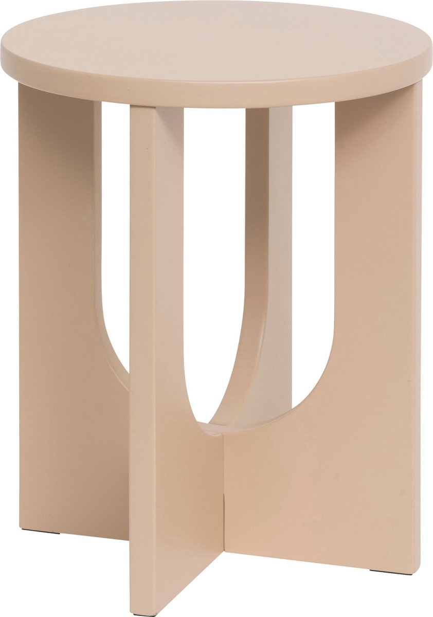 Atmosphera Beistelltisch Bloom - Ø40xH51 cm - Haselnuss