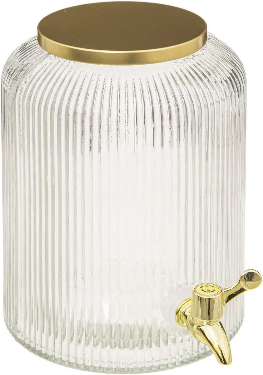 Secret de Gourmet Beverage Dispenser - 5L - gold-colored tap - juice dispenser