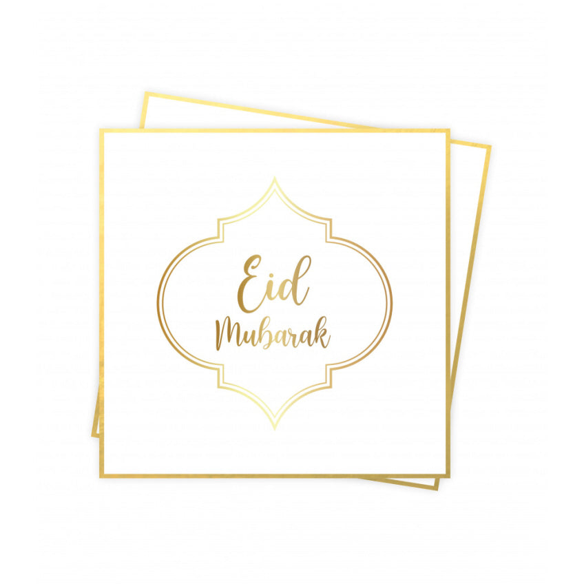 Eid Mubarak napkins Nude