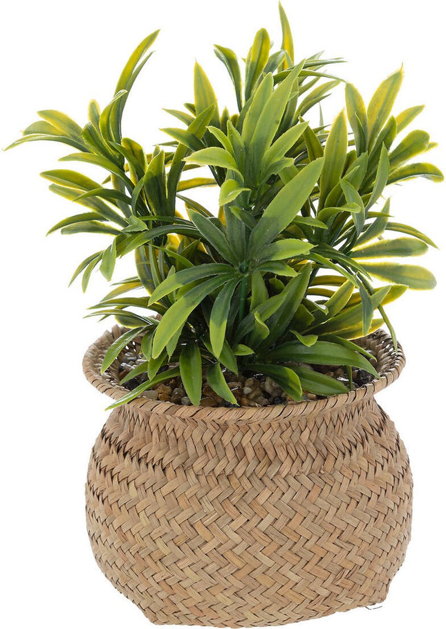 Atmosphera kunstplant in pot JIL – groene nepplant van 20 cm, onderhoudsvrij