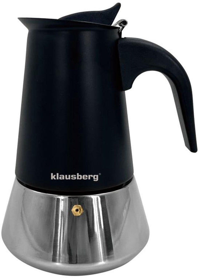 Klausberg KB-7844 percolator voor espresso – RVS, 4 kopjes (200 ml), inductie