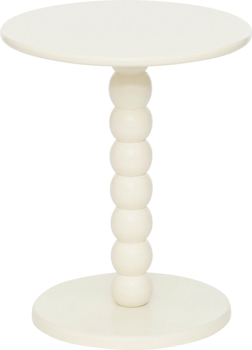 Atmosphera Chamlo Beistelltisch Ø38xH47 cm - Cremeweiß
