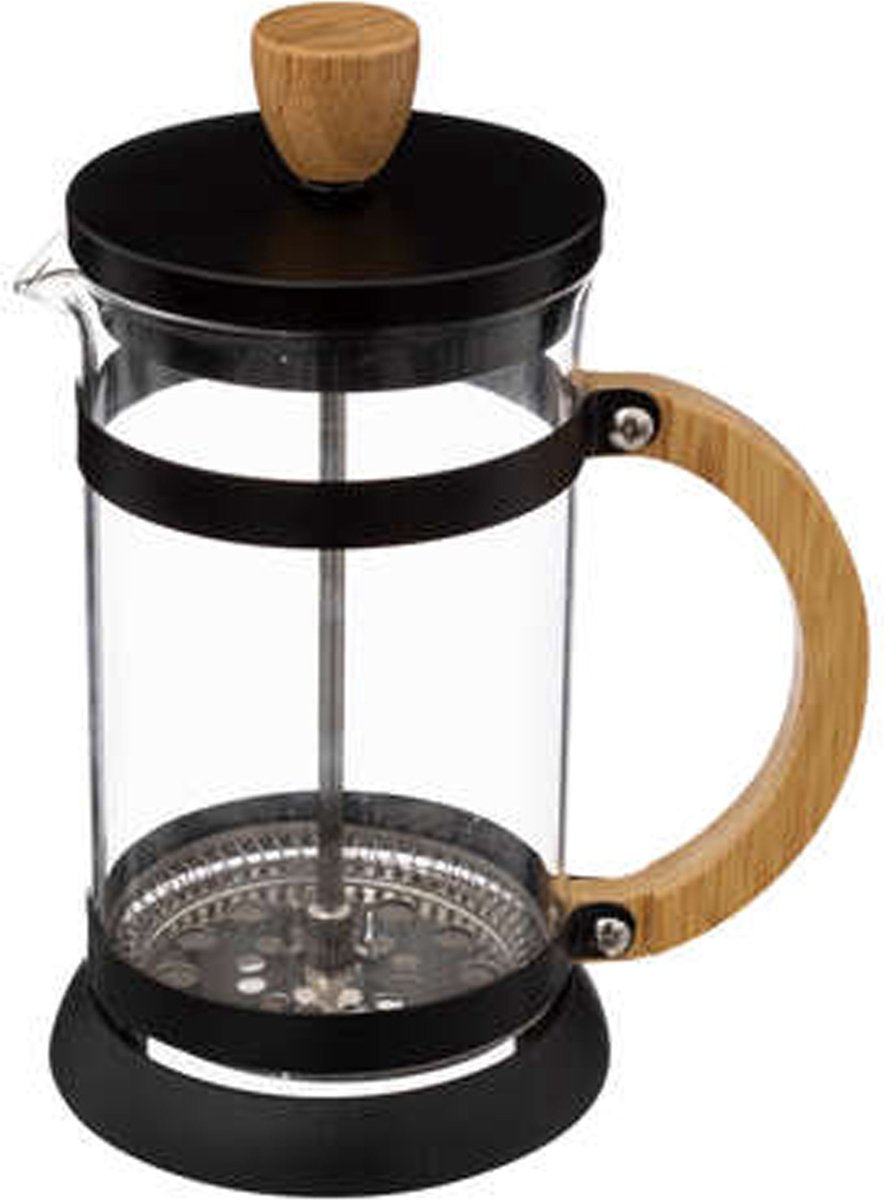 5Five cafetière French press 600 ml – koffiepers van glas en rvs