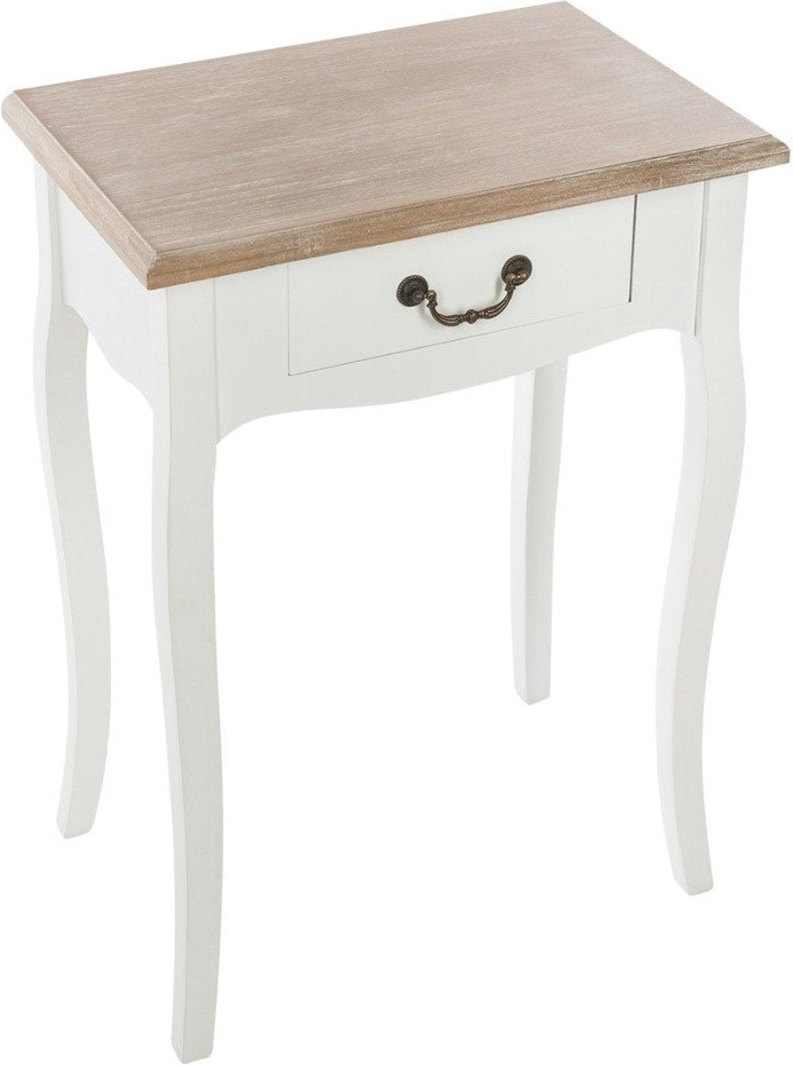 Table de chevet en bois Atmosphera au design classique