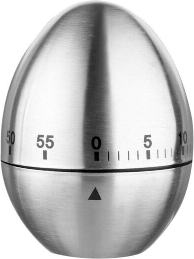 5Five Egg Timer - Stainless Steel - 6.1 x 7.6 cm