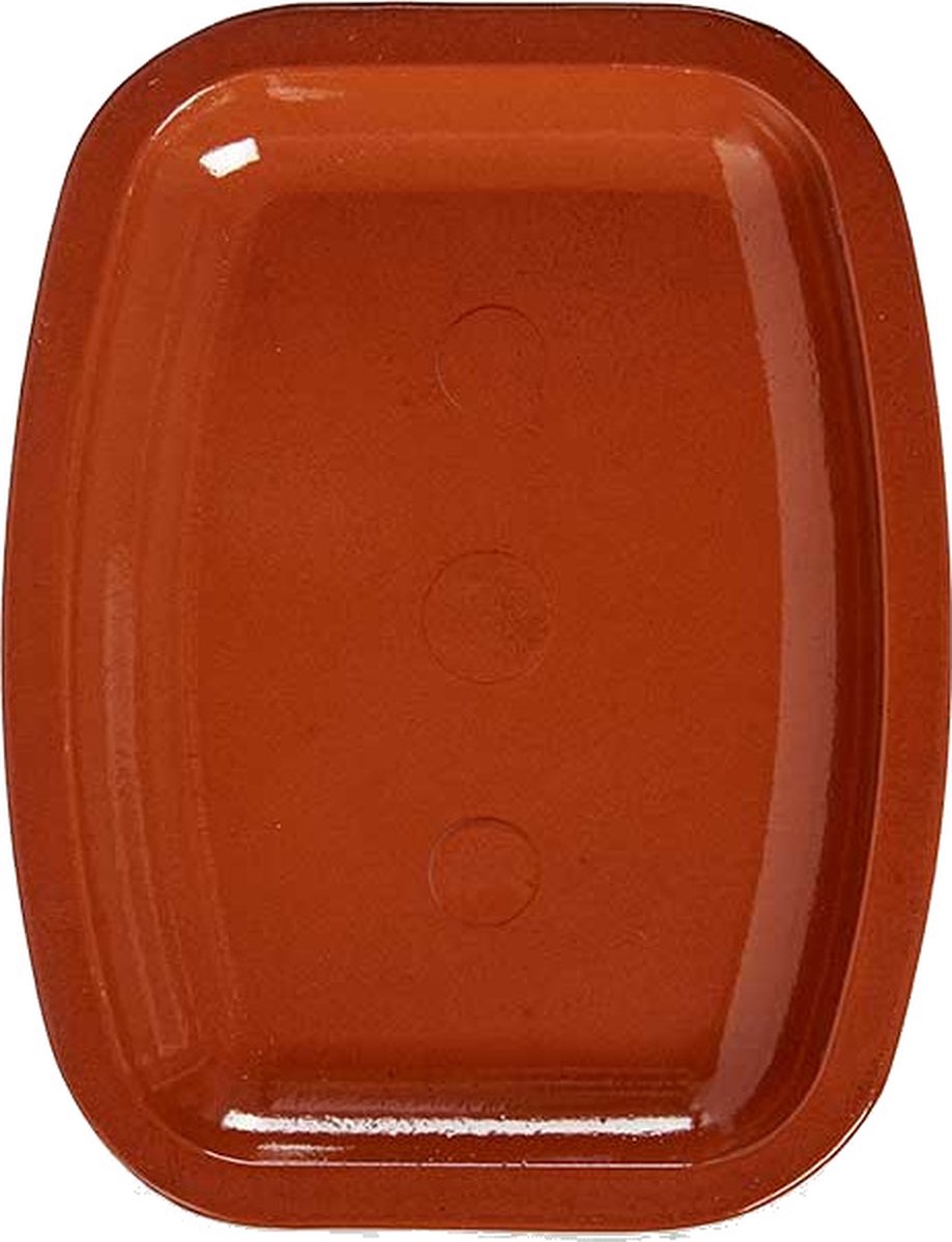Oven Dish Fireproof 35 X 26 X 3.5 Cm Clay Terracotta