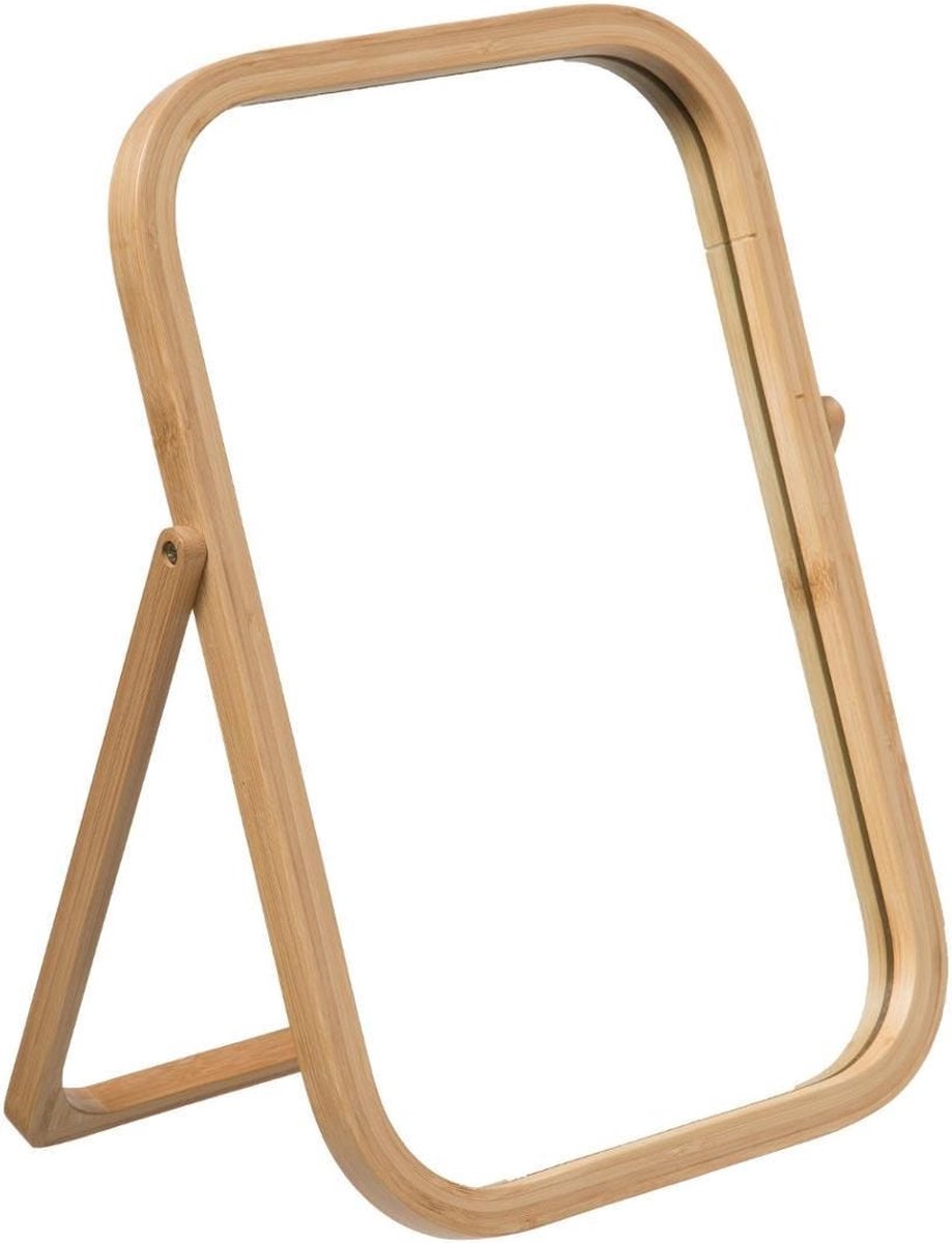 Swivel bamboo mirror H 39 cm - Makeup Mirror