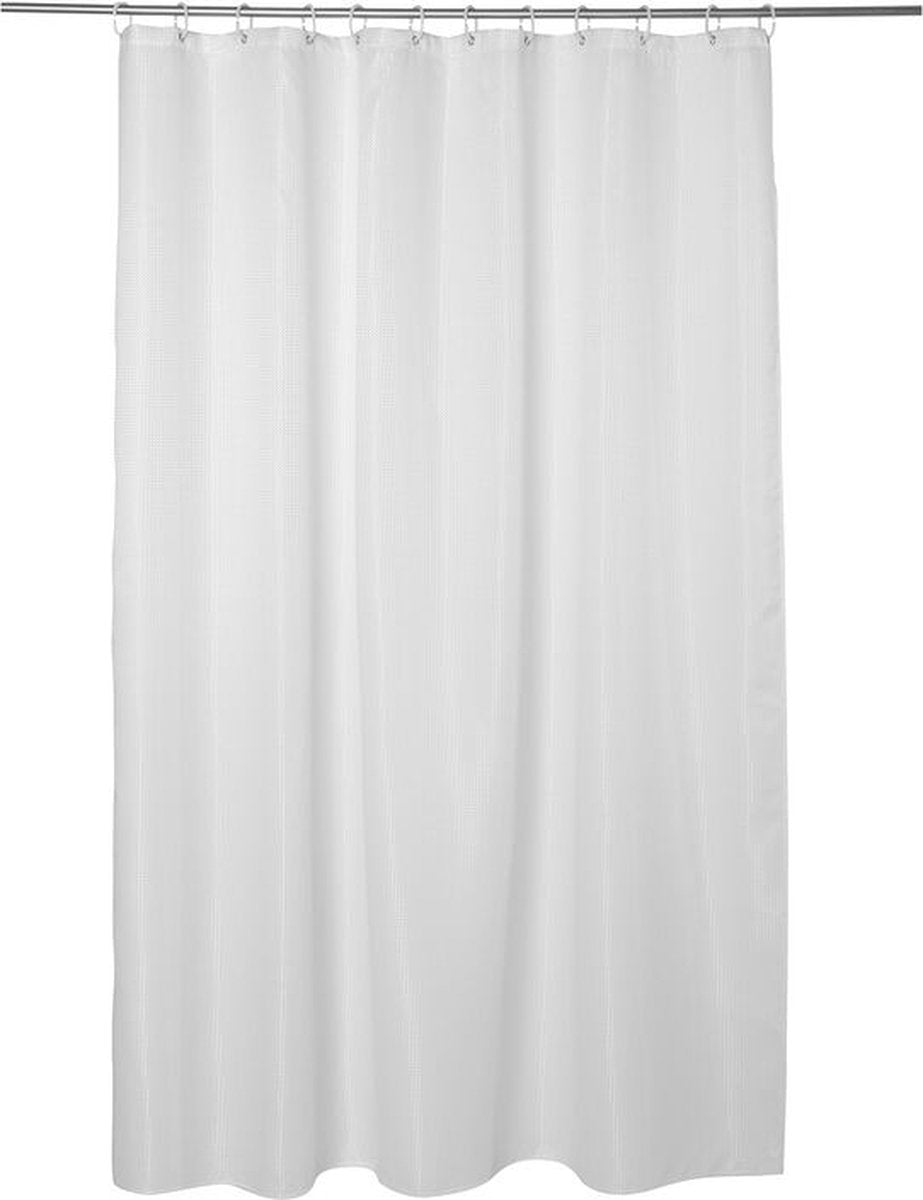 Shower curtain 180 x 200 cm white