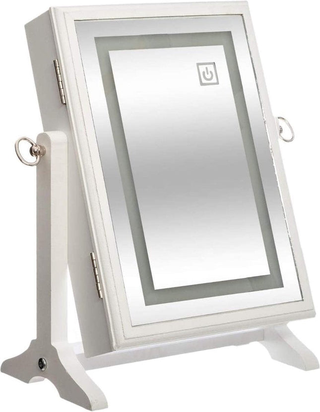 Miroir de table avec coffret à bijoux et éclairage Atmosphera - 168371