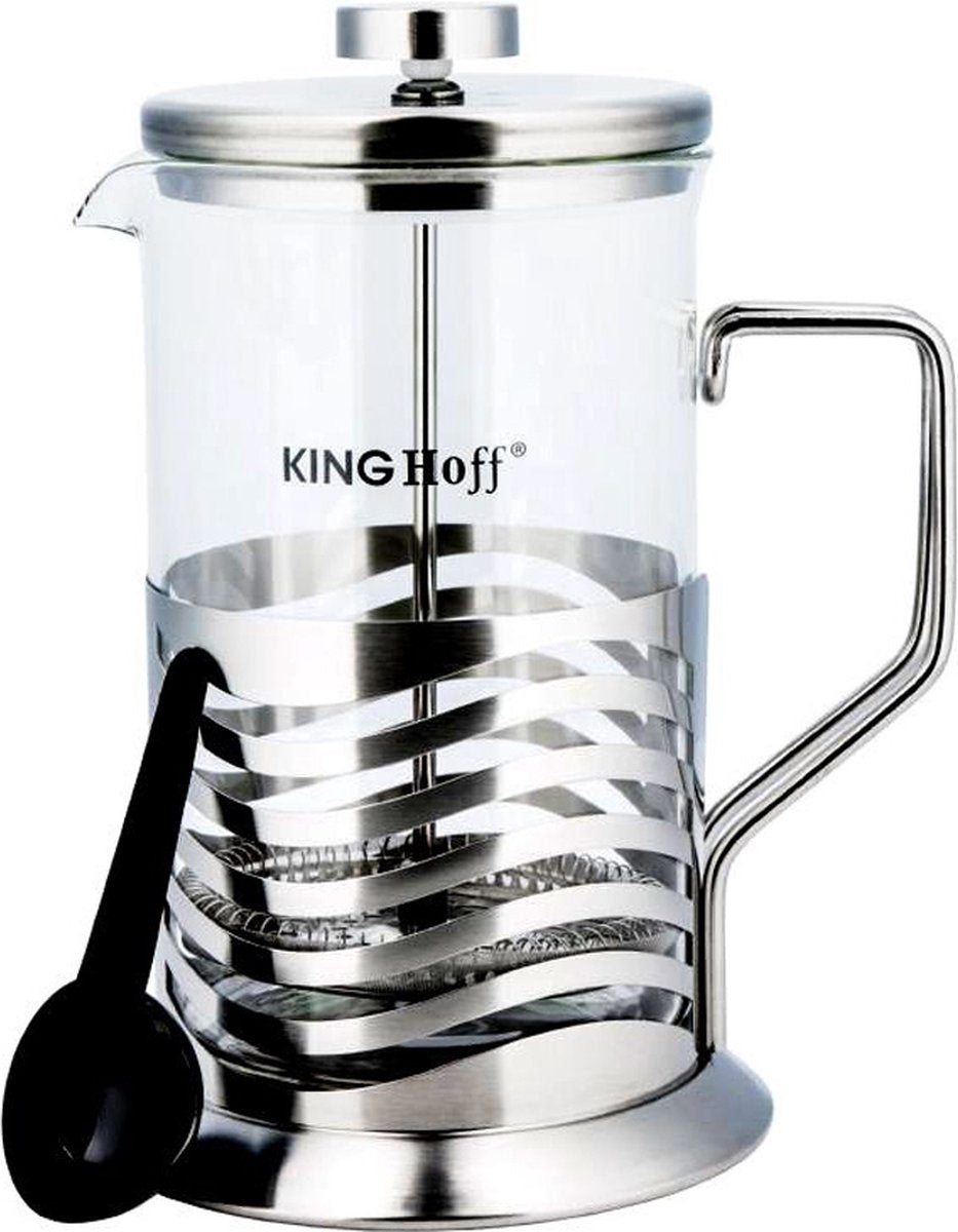 Kinghoff - Kaffeebereiter - Teebereiter - Edelstahl - Spülmaschinenfest - 600 ml