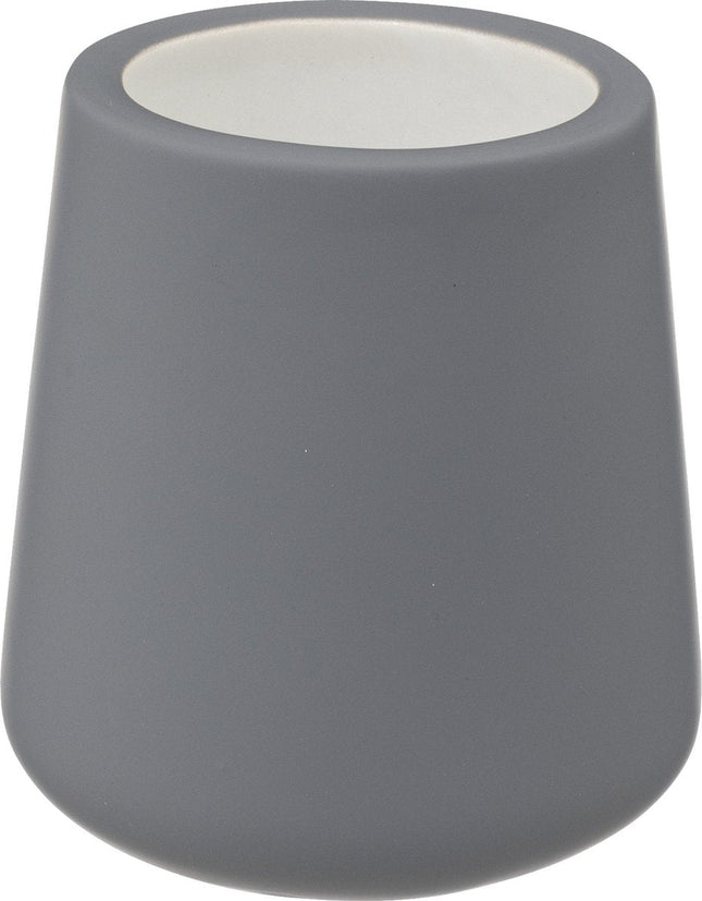 5Five WC- / Toilettenbürste mit Halter - Sandstein - Grau - rund - 39 cm