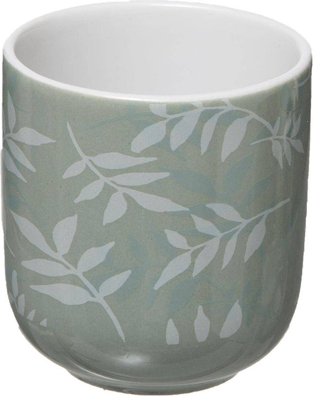 Secret de Gourmet Ceramic mugs with bamboo coasters, 4 pcs, 130 ml