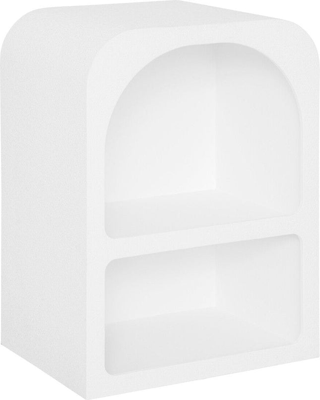 BEAU Fanza Nachttisch 2 Fächer - L40xT30xH55cm - Weiß