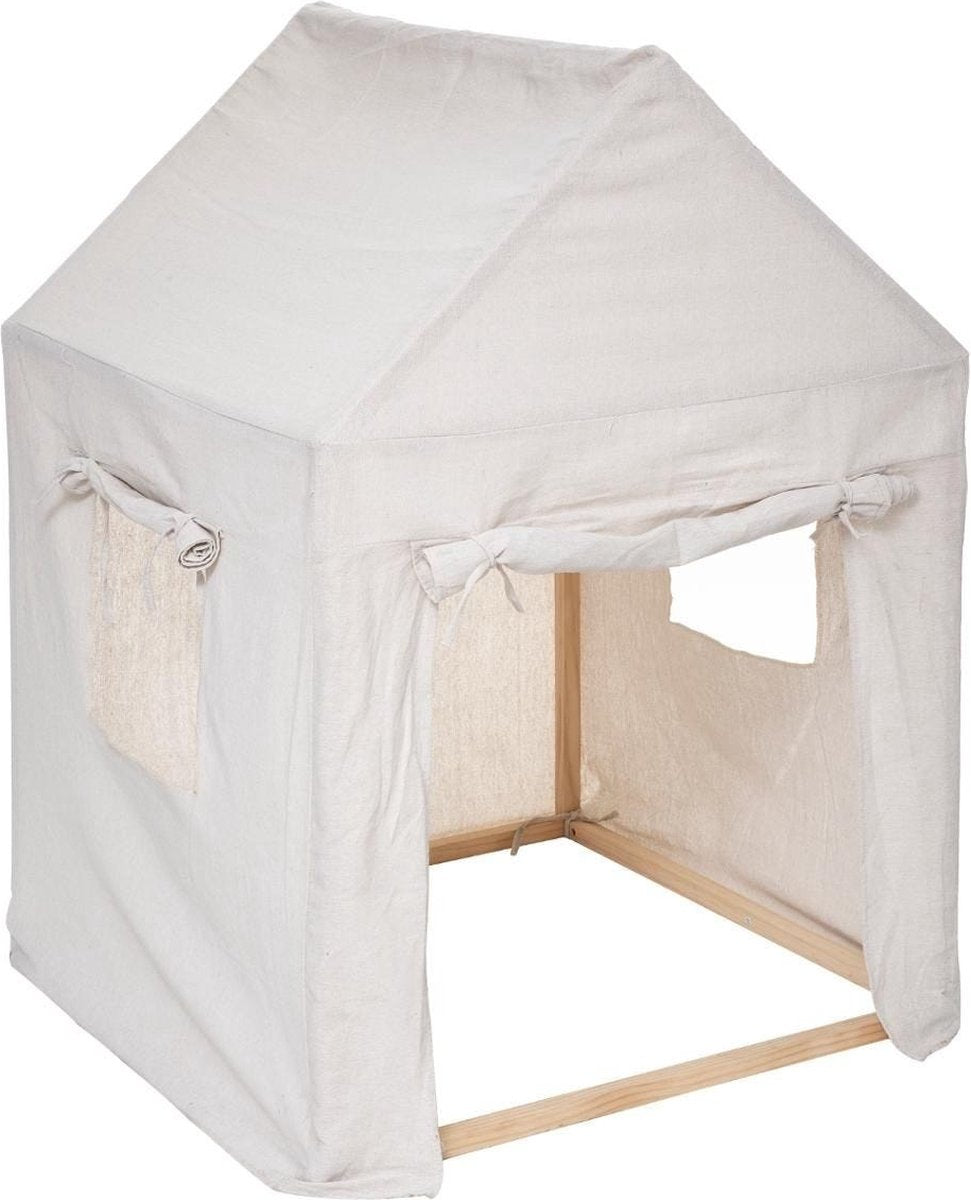 Sphera speelhuisje voor kinderen – beige, 77,5 x 116 x 77,5 cm