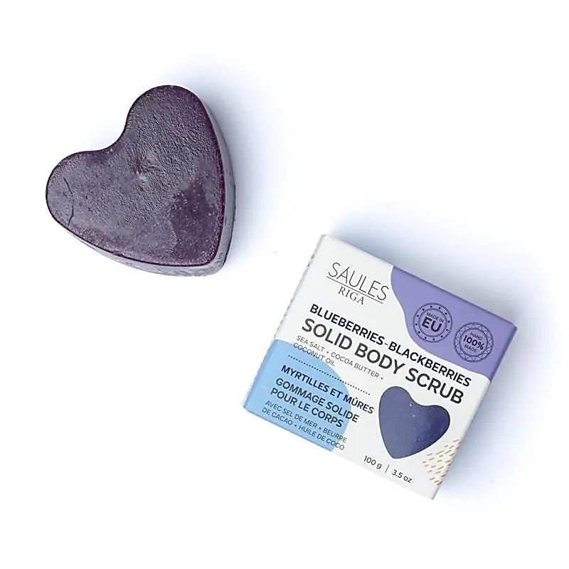 Savon exfoliant naturel myrtille mûre - 100% fait main - 100g