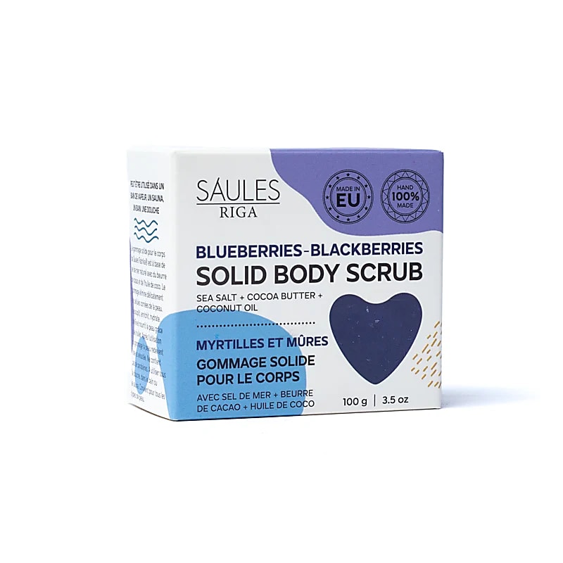 Savon exfoliant naturel myrtille mûre - 100% fait main - 100g