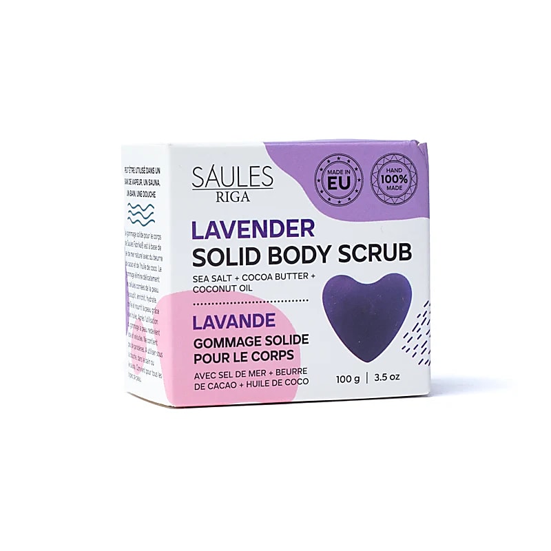 Savon exfoliant naturel à la lavande