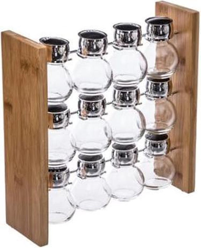 Secret de Gourmet Bamboo Spice Rack - Rotatable