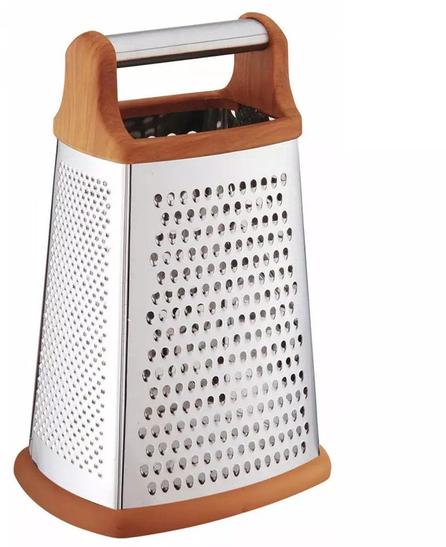 Kinghoff KH4088 - High-Quality Stainless Steel Grater - 4 Different Grating Surfaces - Comfortable Handle - Ideal for Cheese, Vegetables, and More