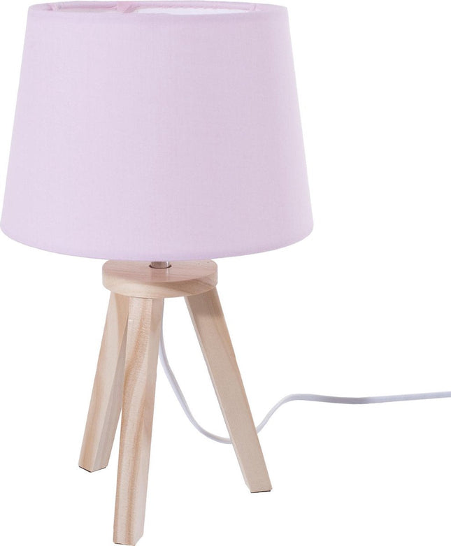Atmosphera tafellamp met 3 poten, roze – voor de kinderkamer, E14, max. 25W