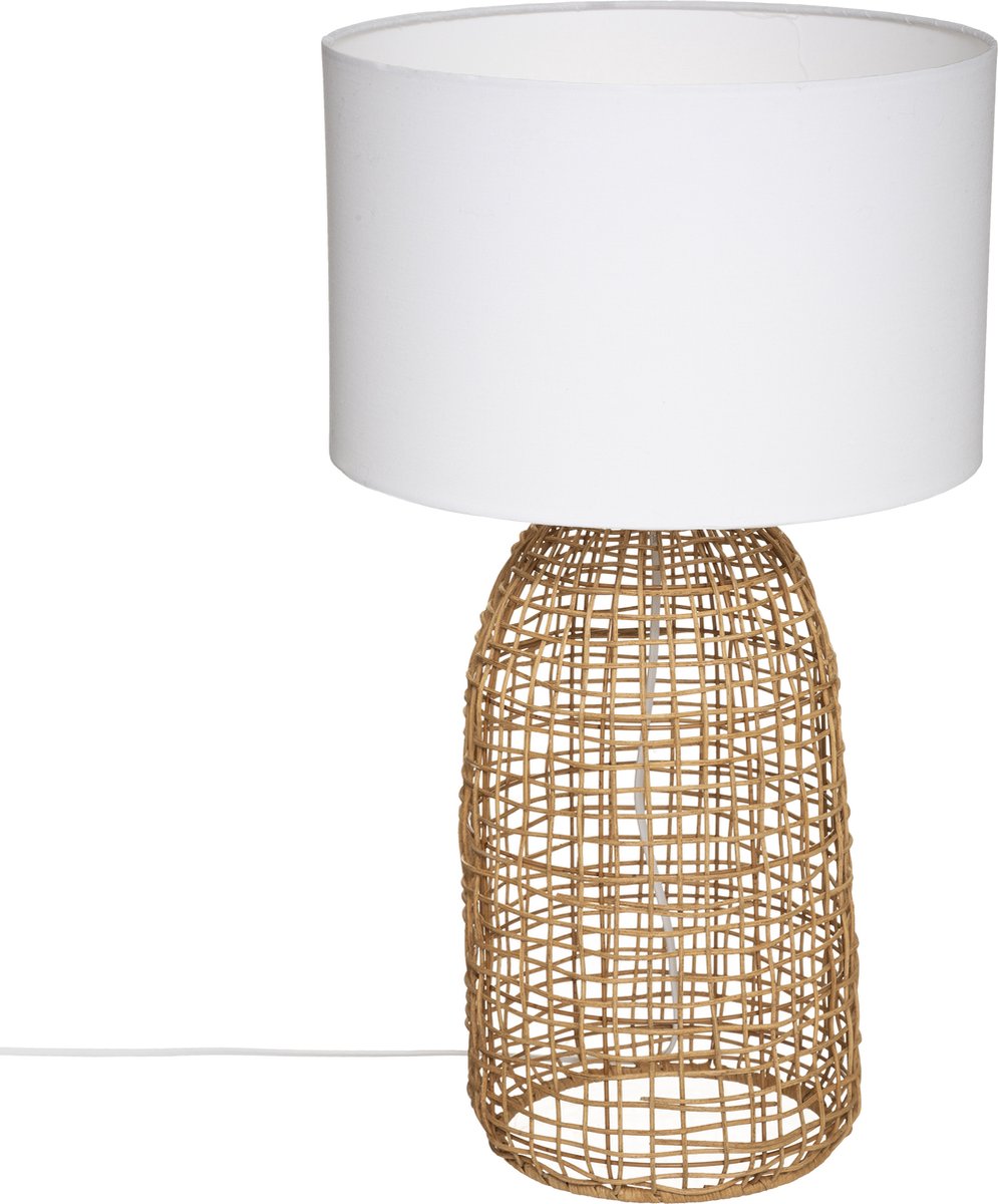 Lampe de table Atmosphera Karla D32x55cm - Beige - E27