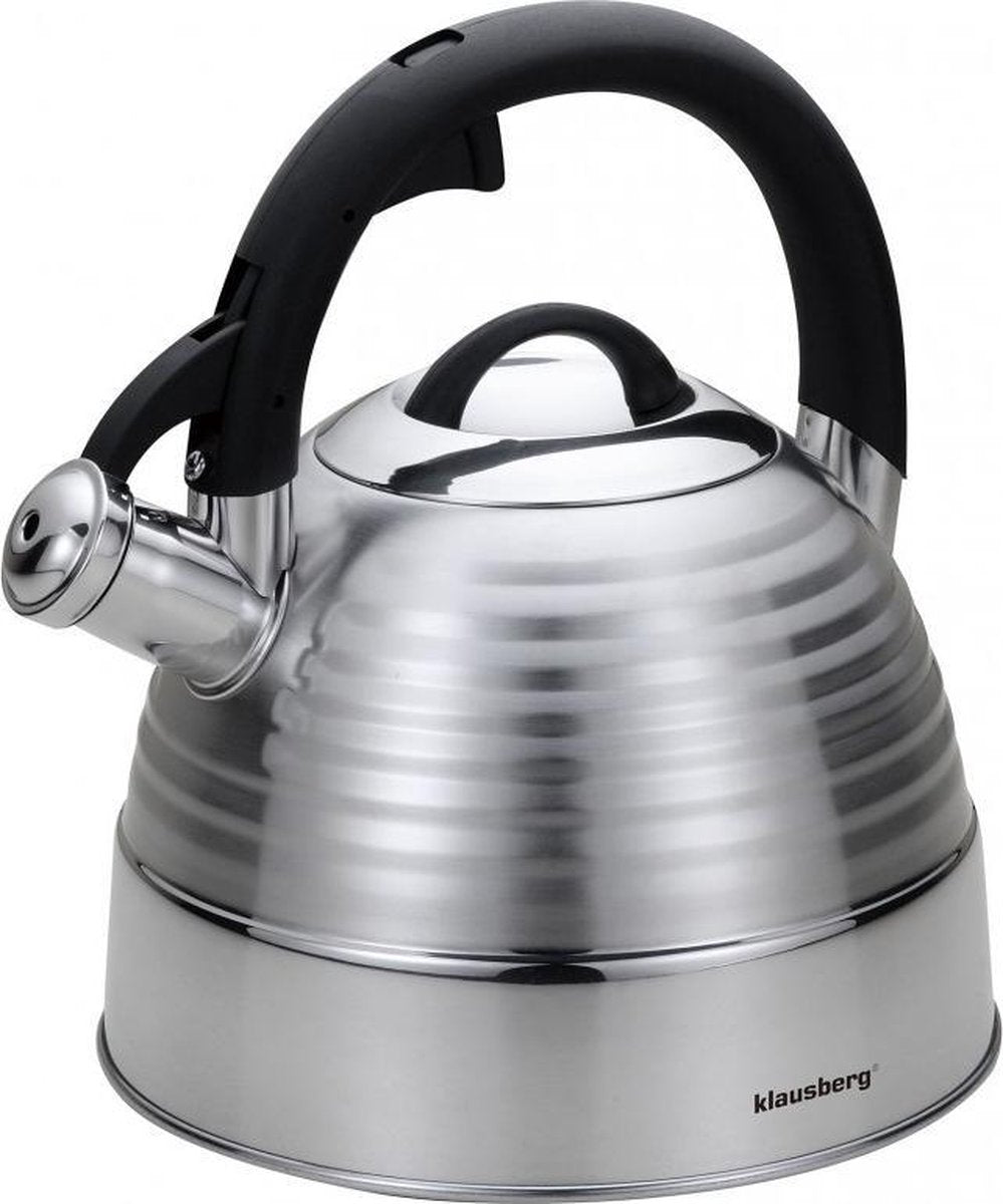 Klausberg 7481 fluitketel - 3L - rvs - alle warmtebronnen