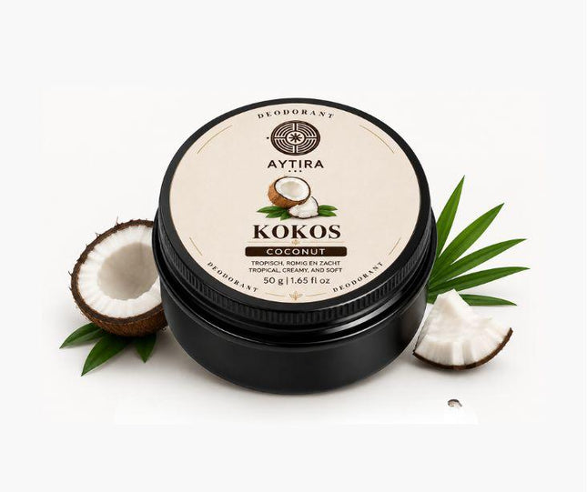 AYTiRA Kokos Deodorant 50 g – Natuurlijke Deodorant met Tropische Kokosgeur