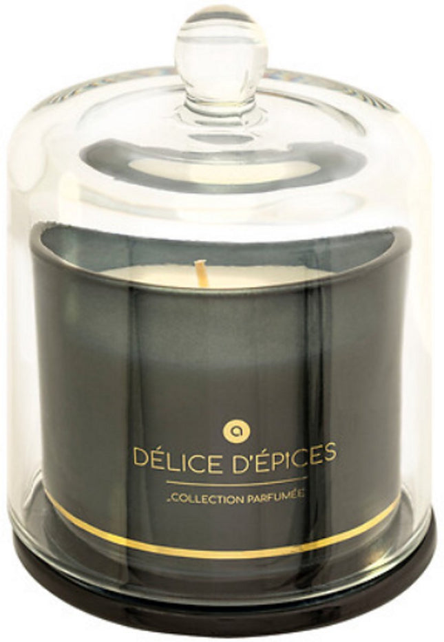 Ilae Spice Delight geurkaars 240 g – kruidige geur in glazen klok