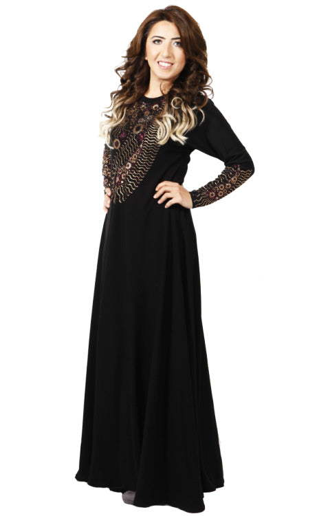 Abaya tendance luxueuse