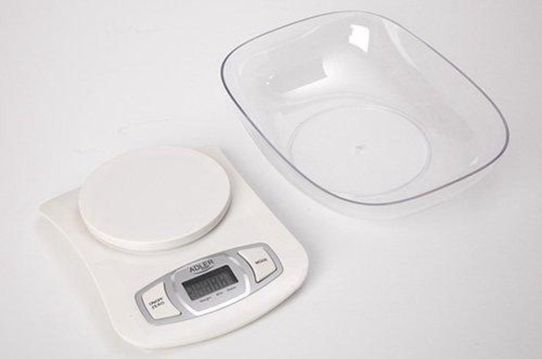 Kitchen scale - including glass bowl