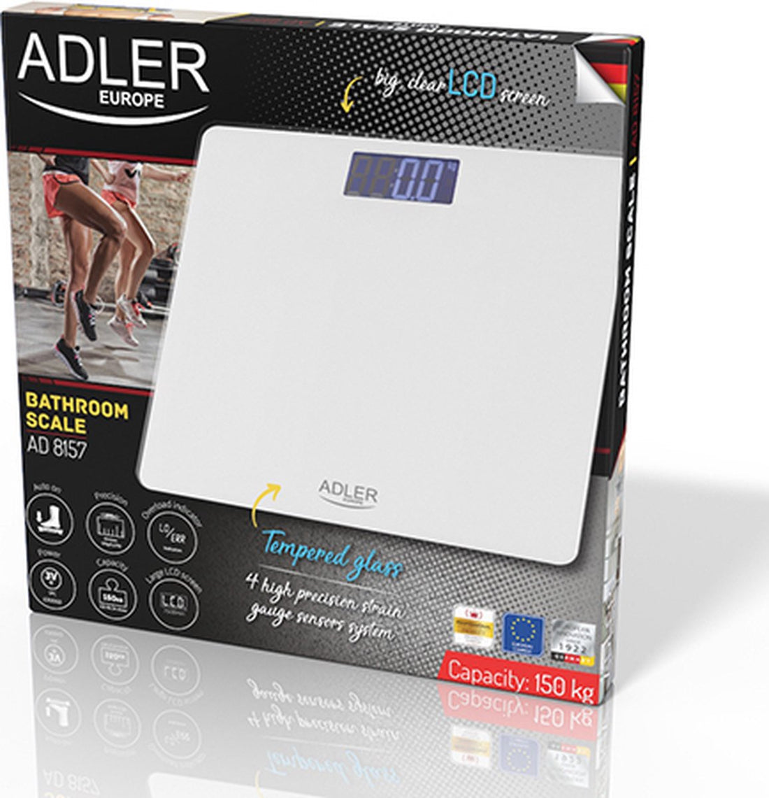 Adler AD 8157 W - Personenweegschaal wit
