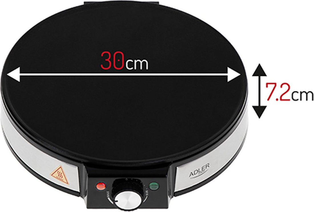 Adler Crêpemaker - Elektrisch - ⌀30cm