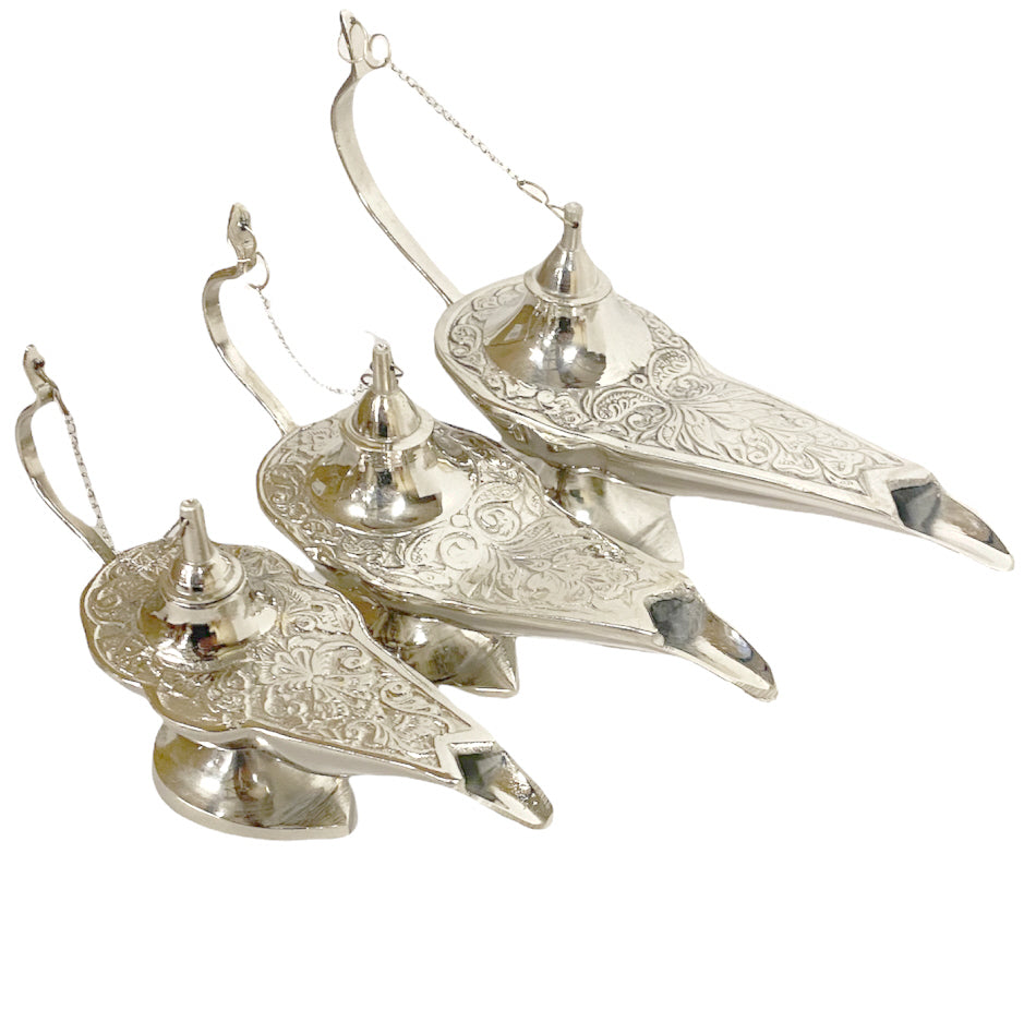 Aladdin wonderlamp van brons – handgemaakte sprookjeslamp, 13, 16 of 18 cm – foto 9