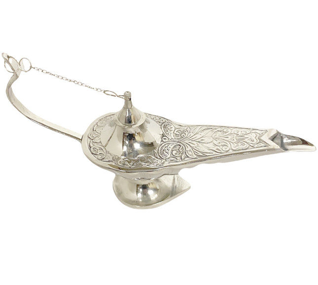 Aladdin wonderlamp van brons – handgemaakte sprookjeslamp, 13, 16 of 18 cm – foto 4